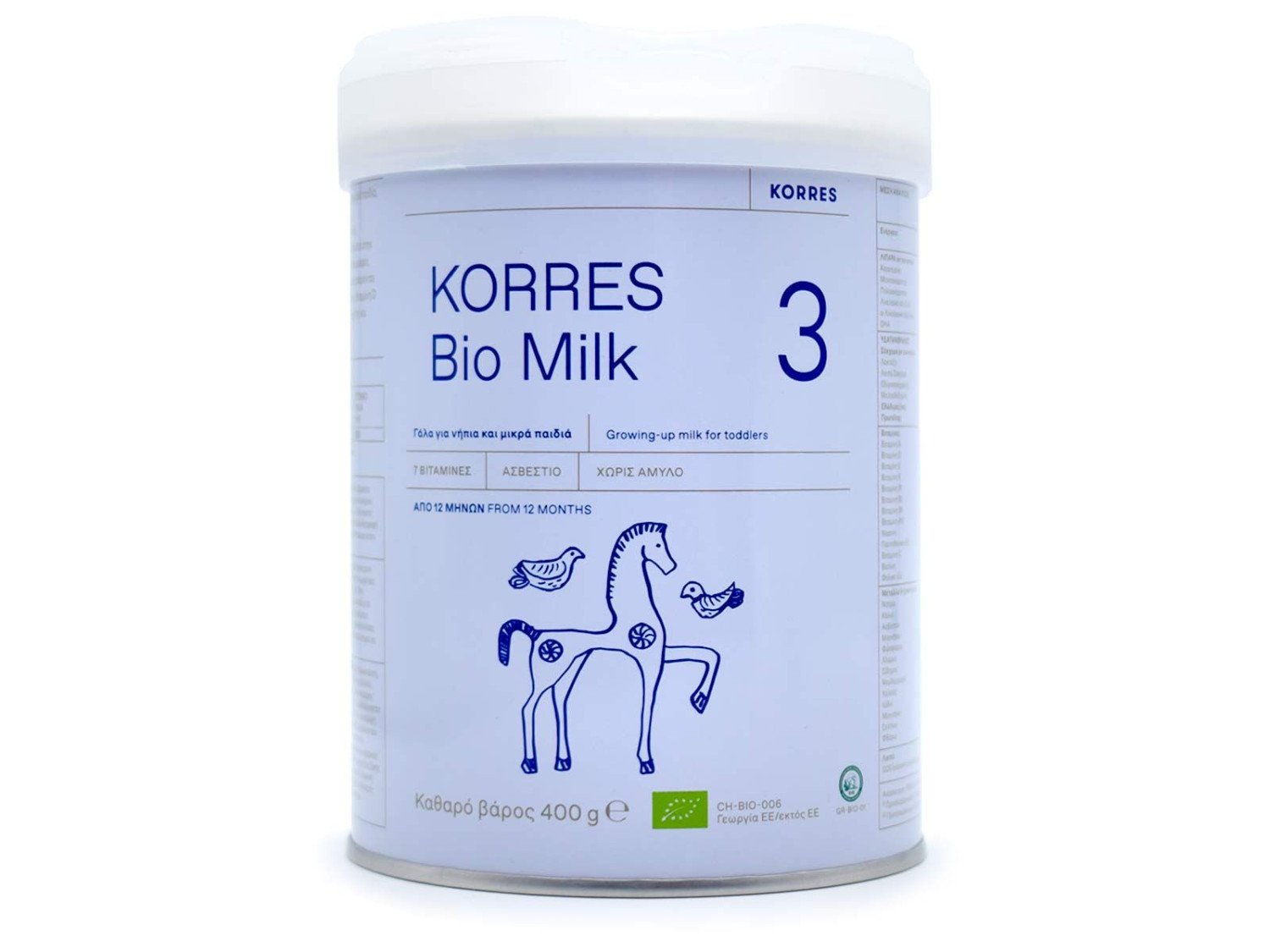 Korres Bio Milk 3 Organic Cow Milk for Toddlers 12m+ 400 g